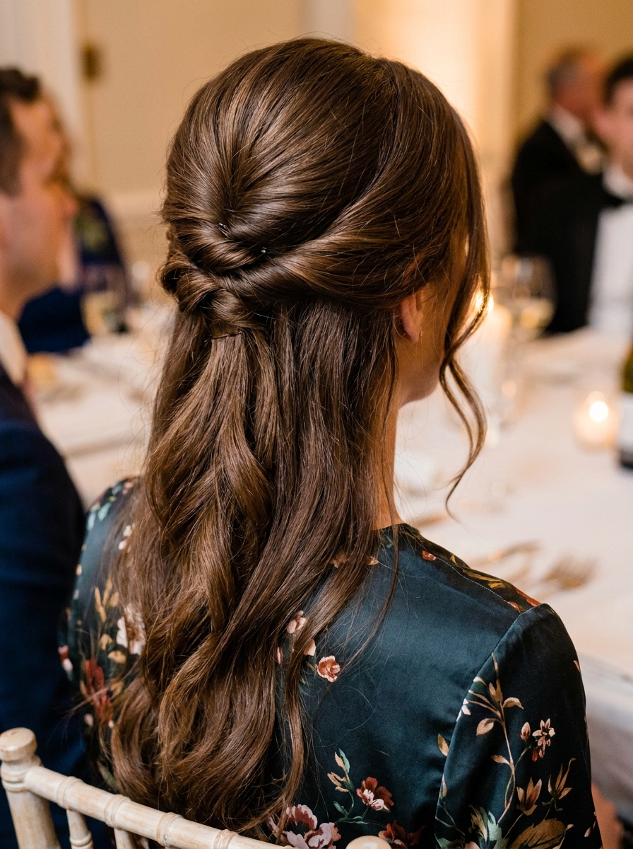French Twist für lange Haare als Frisuren für lange Haare als Hochzeitsgast Inspiration 2026